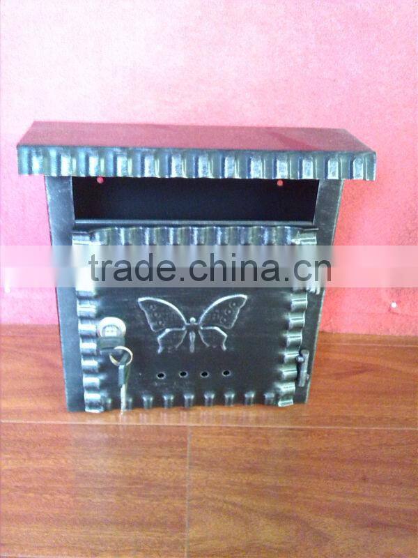 Archaize mailbox for Italy market, cold-rolled steel mailbox,metal mailbox