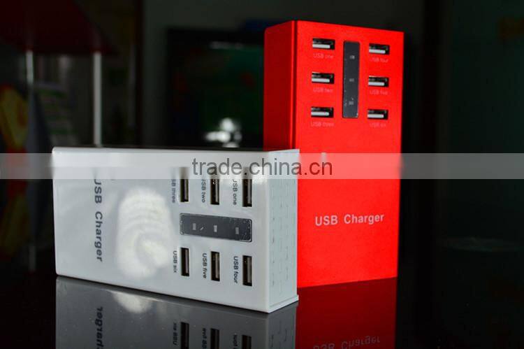new products 6 port 40W multi port usb charger