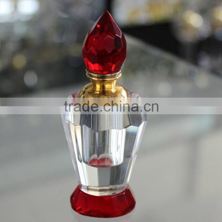 Red crystal small perfume bottles