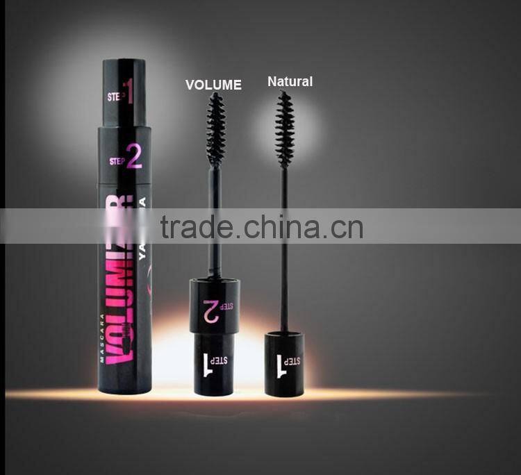 magic 2 in 1 brush volume mascara for longer and darker eyelash mascara tube