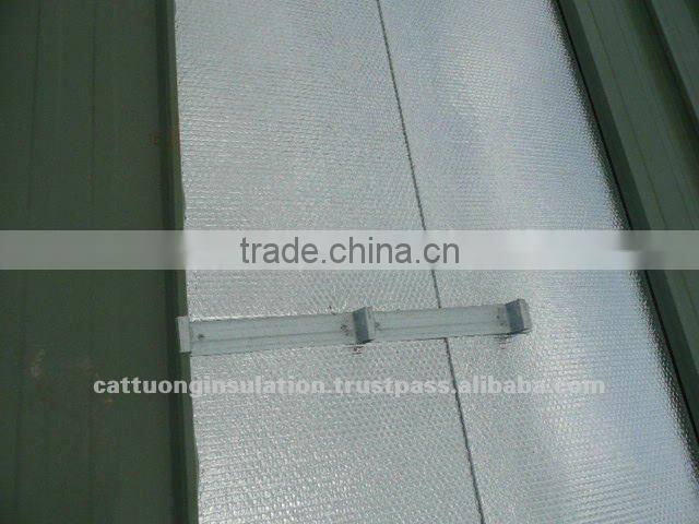 Sound Heat Material Insulation for construction and transport container with bubble air, aluminum and MPET foils