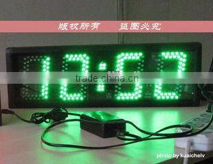 electronic wall display/wall mounted led clock display/stadium clock led display