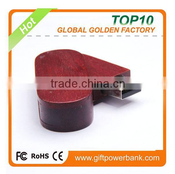 Swivel red wooden usb 2gb 4gb usb flash drive
