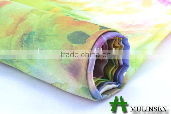 Mulinsen Textile 100% Polyester Woven Imitation Digital Printing Chiffon Fabric Online
