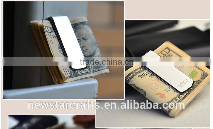 Top quality stainless steel money clip/stainless steel bar money clip