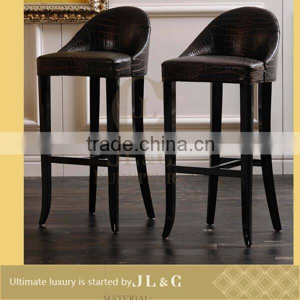 Luxury Bar Furniture JC01-09 The Popular Bar Chair, High Bar Stand With Oxhide Leather-JLC Luxury Home Furniture