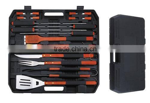 18pcs BBQ tool wih TPR handle