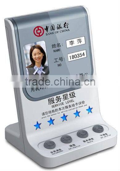 Bank Feedback system /Customer satisfaction survey device