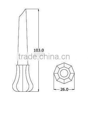 Hot sale fancy diamond bottom custom cheap eyeliner tube