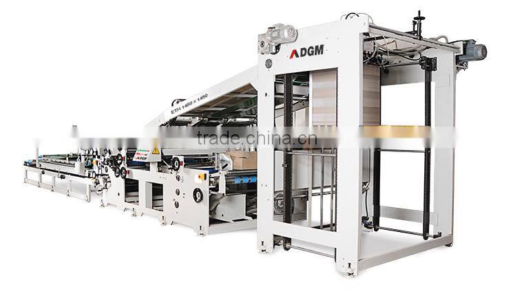 Automatic machine for corrugated carton pasting lamination