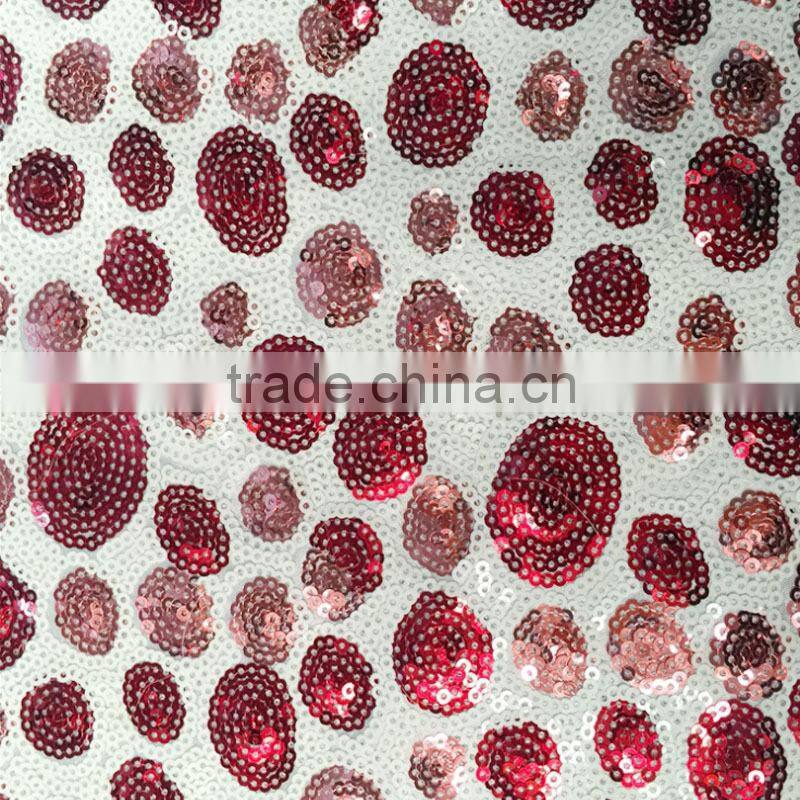 colorful circles embroidery dots sequins fabric