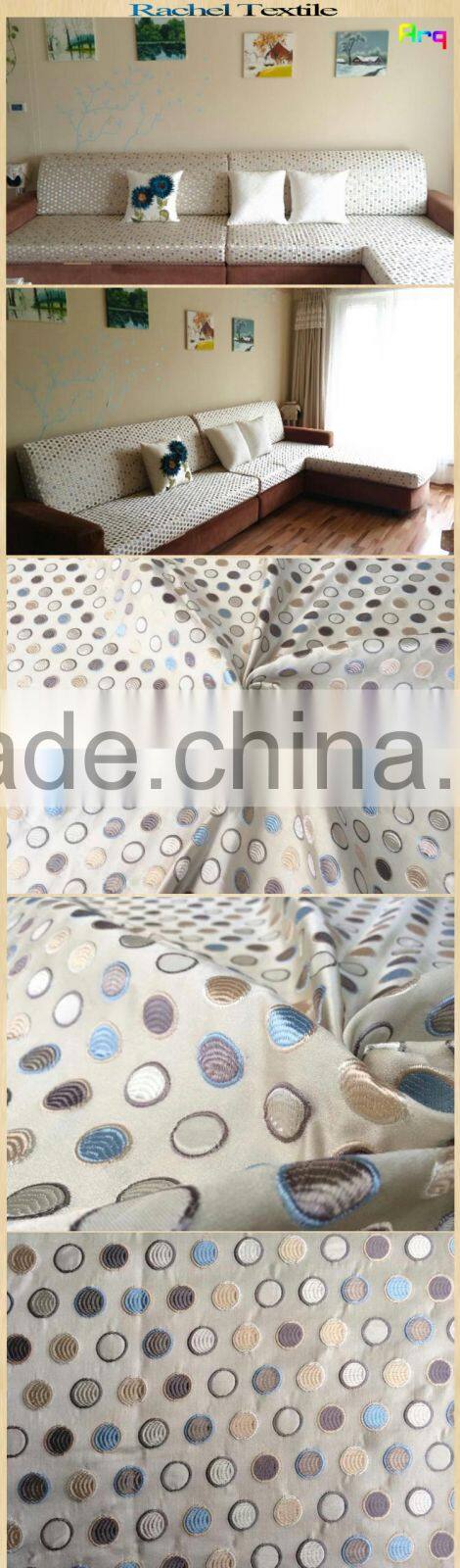 Fancy luxury heavy jacquard polyester fabric for classic sofa cover, cushion, bedding