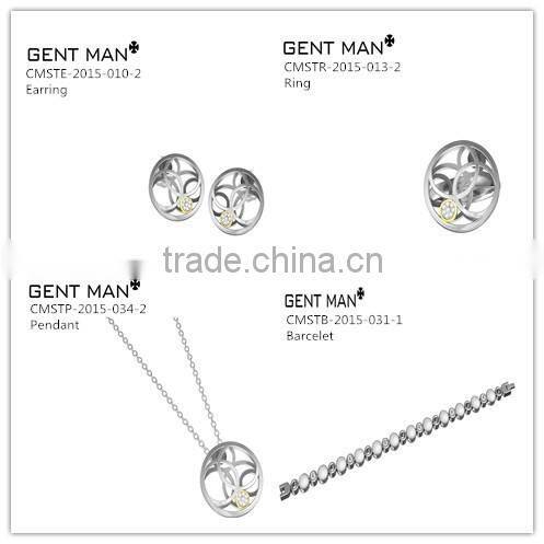 Coolman stainless steel jewelry set Barcelet fashion Barcelet jewellery