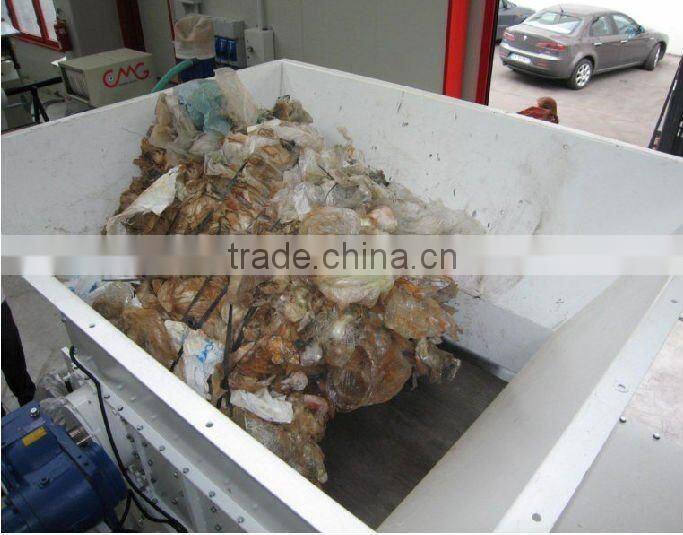 Double-shaft waste plastic shredder machine/plastic breaker