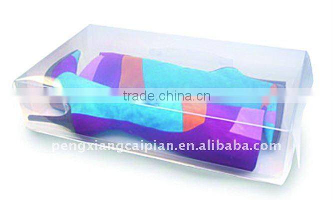 Plastic clear shoe box/boot box