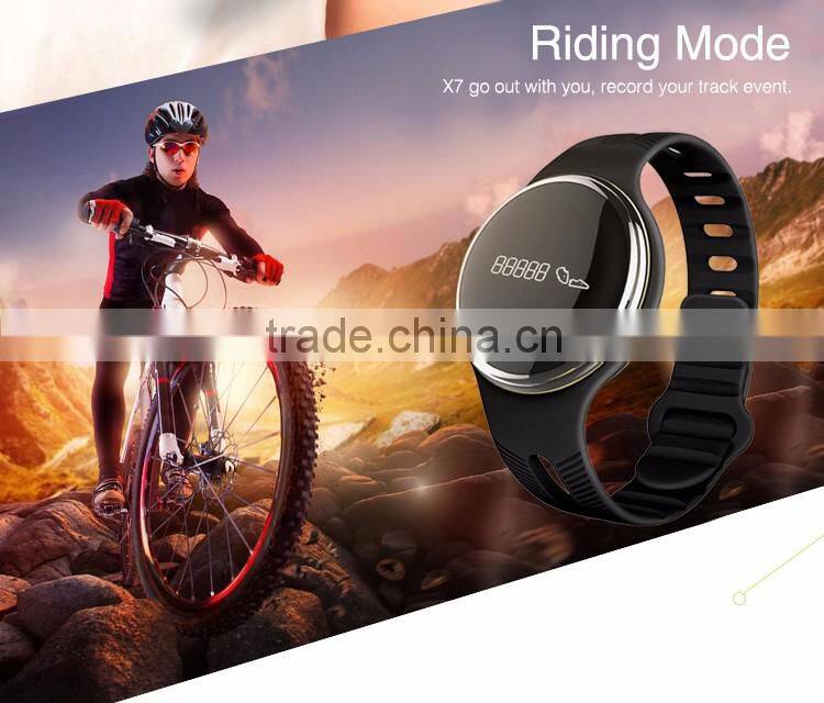 Touch Screen Smart Wristband E06 Bracelet Fitness Wearable Tracker Waterproof IP67 Bluetooth Watch for Android 4.4 IOS