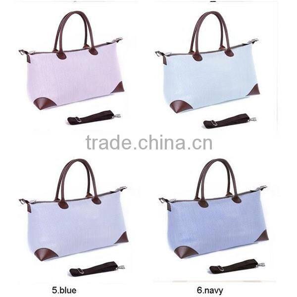 Monogram Seersucker Weekender Tote