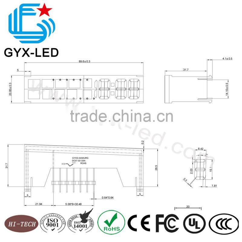 hot sale yellow green red color Custom Samsung Washing machine LED display