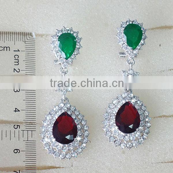 Eardrop Dangle Hook Evening Earrings Gold ornaments