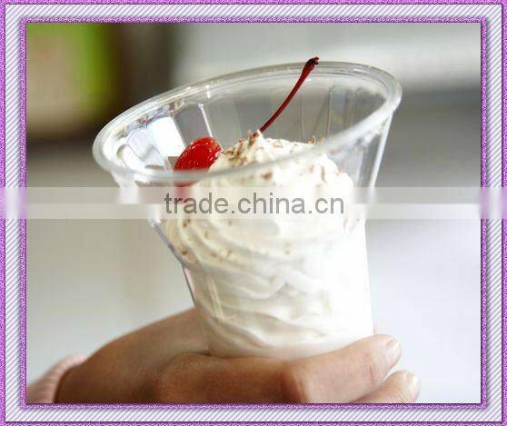 transparent PET 10oz plastic ice-cream cup