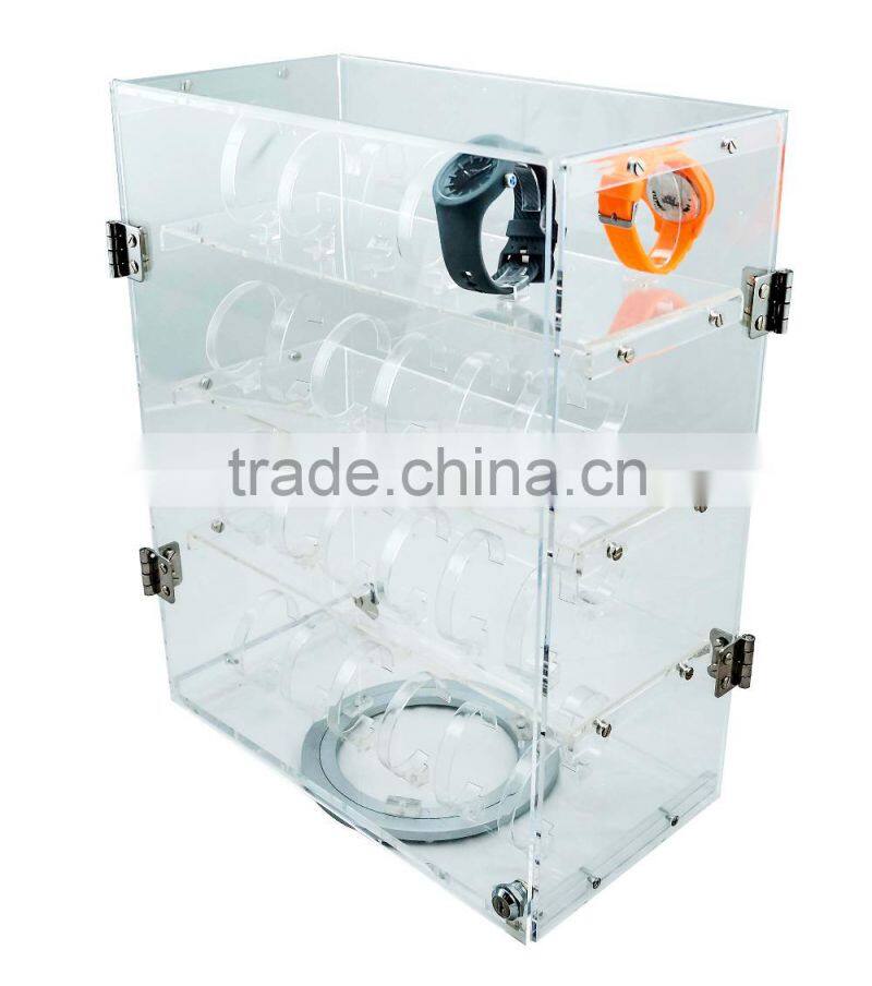 ATI High Quality acrylic rotating watch display case