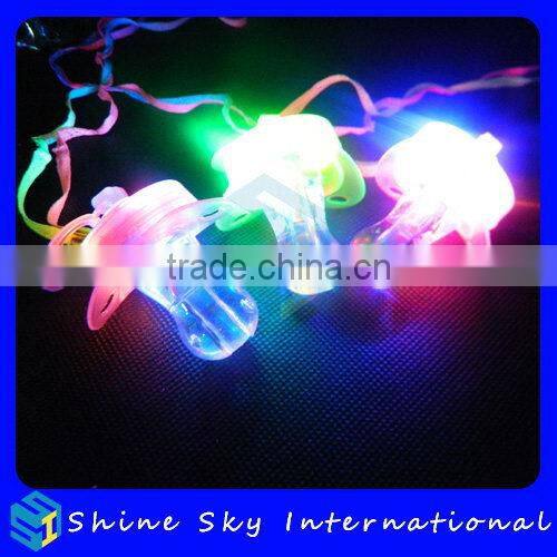 Bottom Price New Arrival Bar Led Pacifier Flashing Cheer Whistle