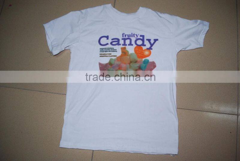 180gsm 100 cotton cheap o neck short sleeve custom printing men's wholesale blank white t shirts