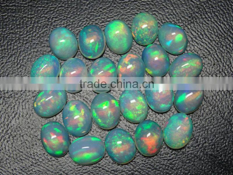 Natural Ethiopian opal cabochon +++AAA quality, calibrated size opal with amazing fire