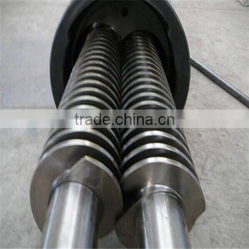 Conical twin screw barrel for injection moulding machine/ for PC / PA / PBT / PET plastic machine