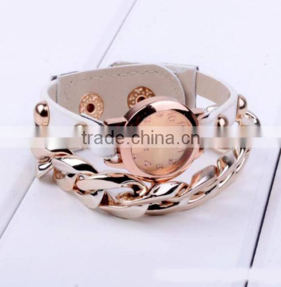 fashion PU wrist women lady watch