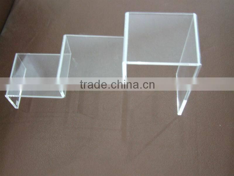 3 tier acrylic display shelf