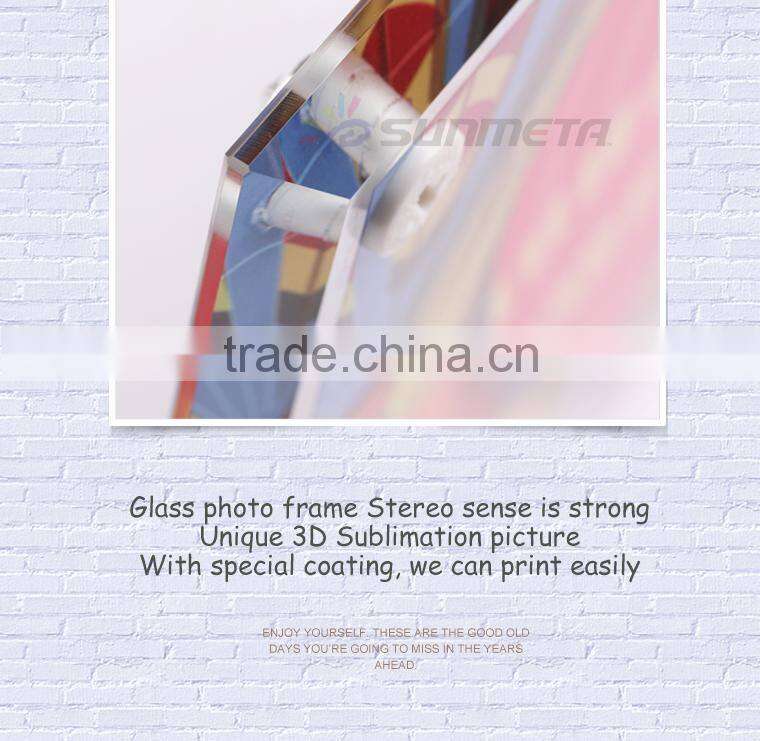 Sunmeta sublimation heat press glass photo frame 280*230*10(BL-09)