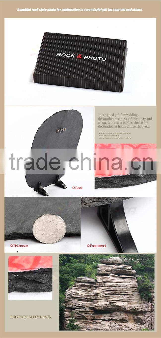 Blank sublimation rock slate photo rock photo frame Sublimation photo frames