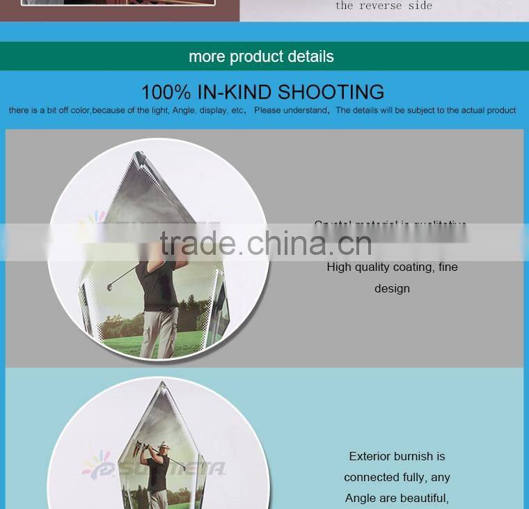 Customized 3D Family Photo Crystal Gift Low Price Sublimation Crystal