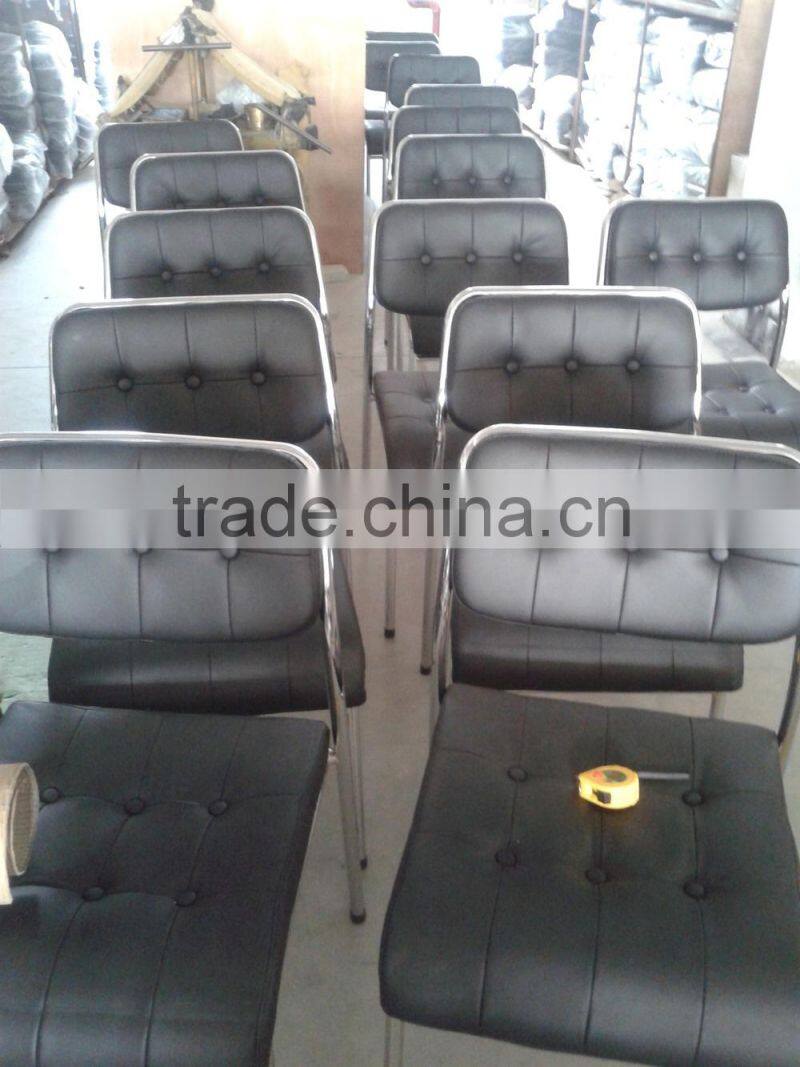 black leather visitor office chair AH-20
