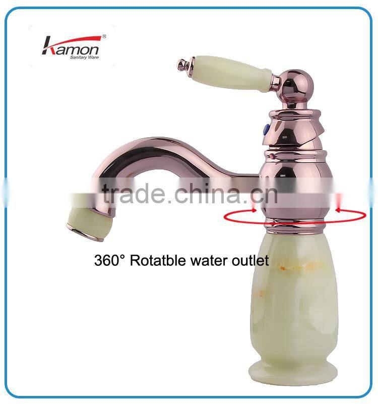 3 Hole Antique Brass Bathroom Tap