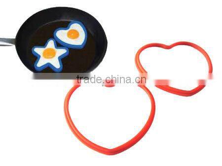 2016 high quality food grade star shape silicone egg former tools