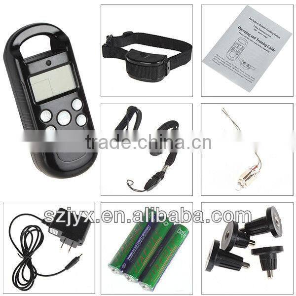 Remote Control Dog Collar With 4 Shock Levels Big LCD Display Dog Training Kit