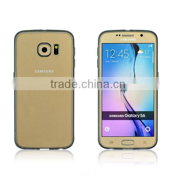 Silicone TPU & Hard plastic combo high impact shield phone case cover for Samsung galaxy S6