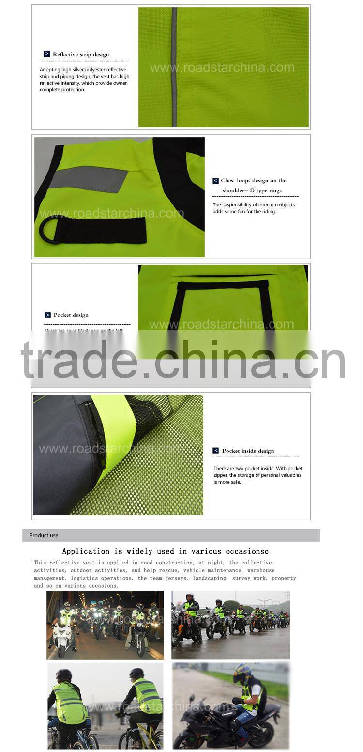 Hi-Viz Motorcycle Reflective Vest