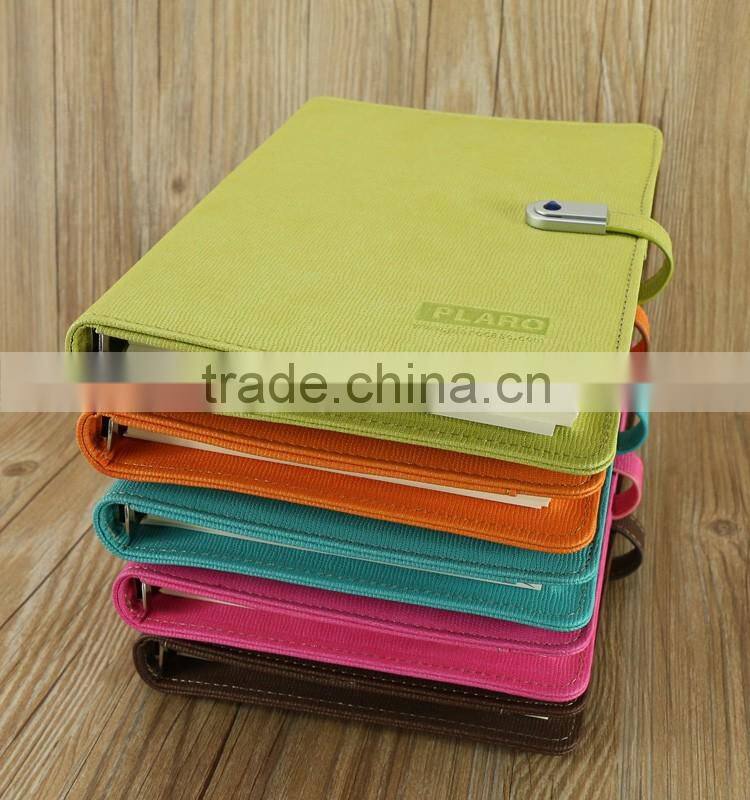 A5 PU leather notebook with elastic band Custom logo notepad