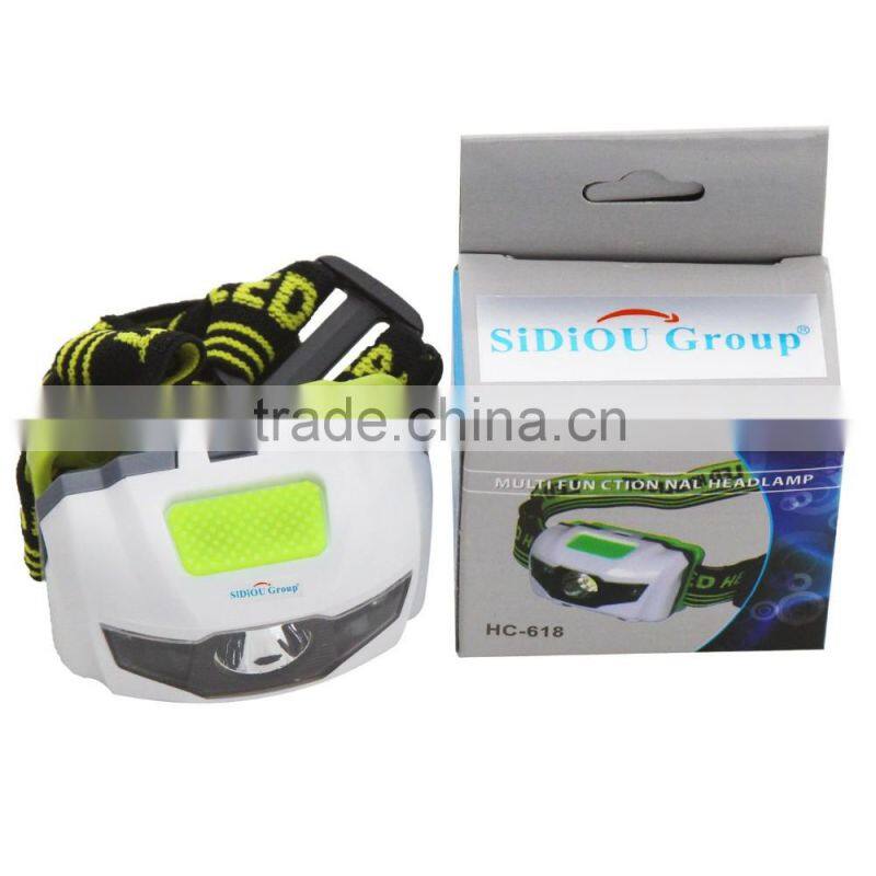 Mini 4 Mode Waterproof 200 Lumen R3 2 LED Flashlight Super Bright Headlight Headlamp Torch Lanterna with Headband