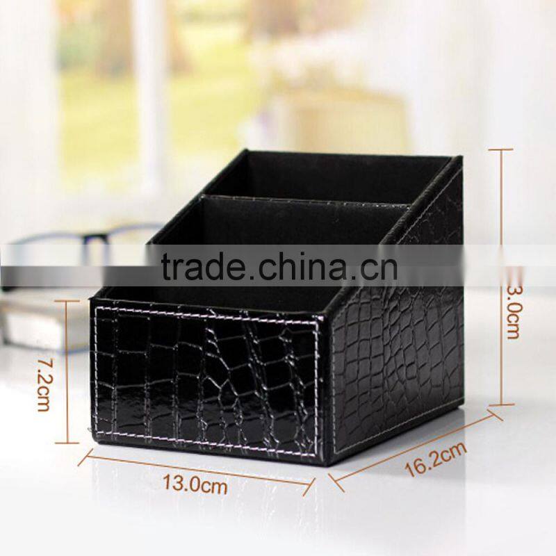 Crocodile PU Leather Remote control/controller organizer Cellphone holder
