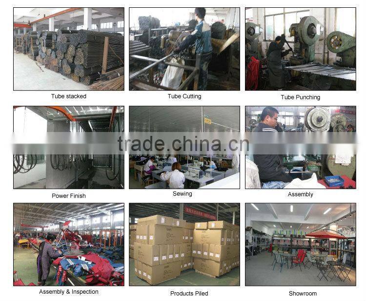 mesh arm folding chair with multiple cup holders