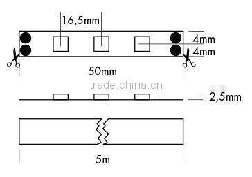 IP20 non-waterproof SMD4014 120leds per meter led dimmable strip DC 12V
