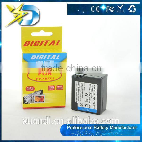 Good quality with best sale camcorder smart lithium battery NP-FF70