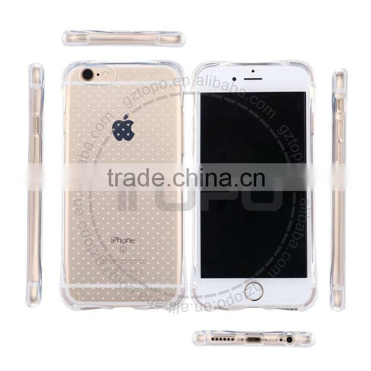 Wholesaler Factory price Shockproof Gasbag Soft TPU Cover airbag Anti-Fall cell phone Anti-knock case for iPhone 5 5s 6 6s plus