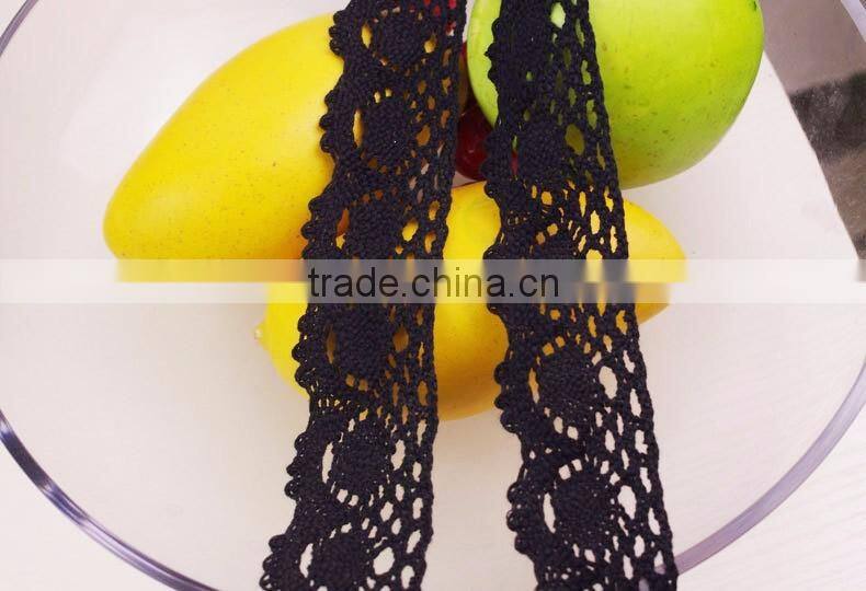 4cm china factory wedding dress french cord eyelash stretch cheap black lace fabric c400212