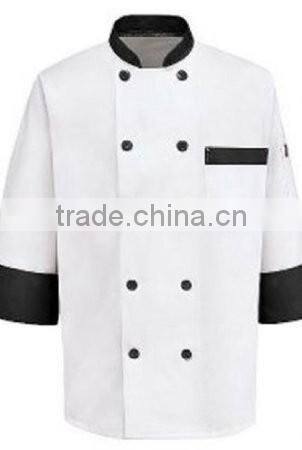 OEM Chef's Coat with Black Trim with X-Large for mens