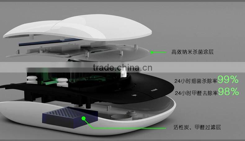 LYL Solar car air purifier Ozone generator with Aromatherapy anion addition to formaldehyde smoke PM2.5